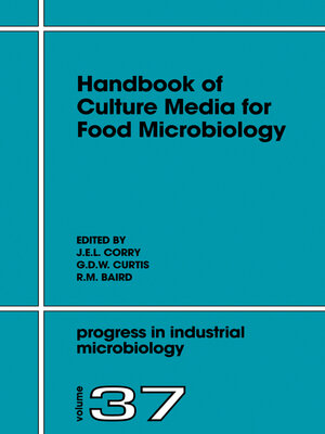 cover image of Handbook of Culture Media for Food Microbiology